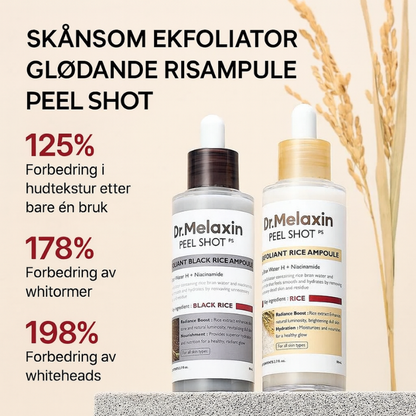 Dr. Melaxin – Rice Peel Shot Duo | Glød & Hudstruktur
